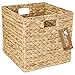 Produktbild HMF Aufbewahrungskorb, Korb geflochten aus Wasserhyazinthe Seegras | passend für Kallax | 32 x 34,5 x 32 cm