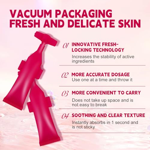 Augenserum Gegen Falten und Augenringe, Tränensäcke Weg in 2 Minuten, Augenringe Entfernen, Augenpflege Multieffekt, Spendet Feuchtigkeit und Strafft, Wiederverschließbare (5 x 1ml)