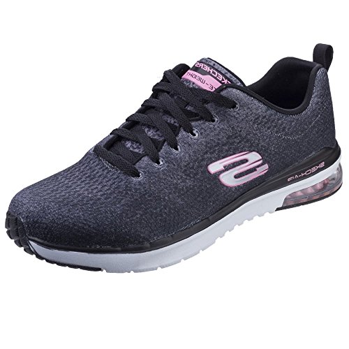 Skechers Sport Women's Skech Air Infinity Modern Chic Fashion Sneaker,Black/Pink/White,8 M US