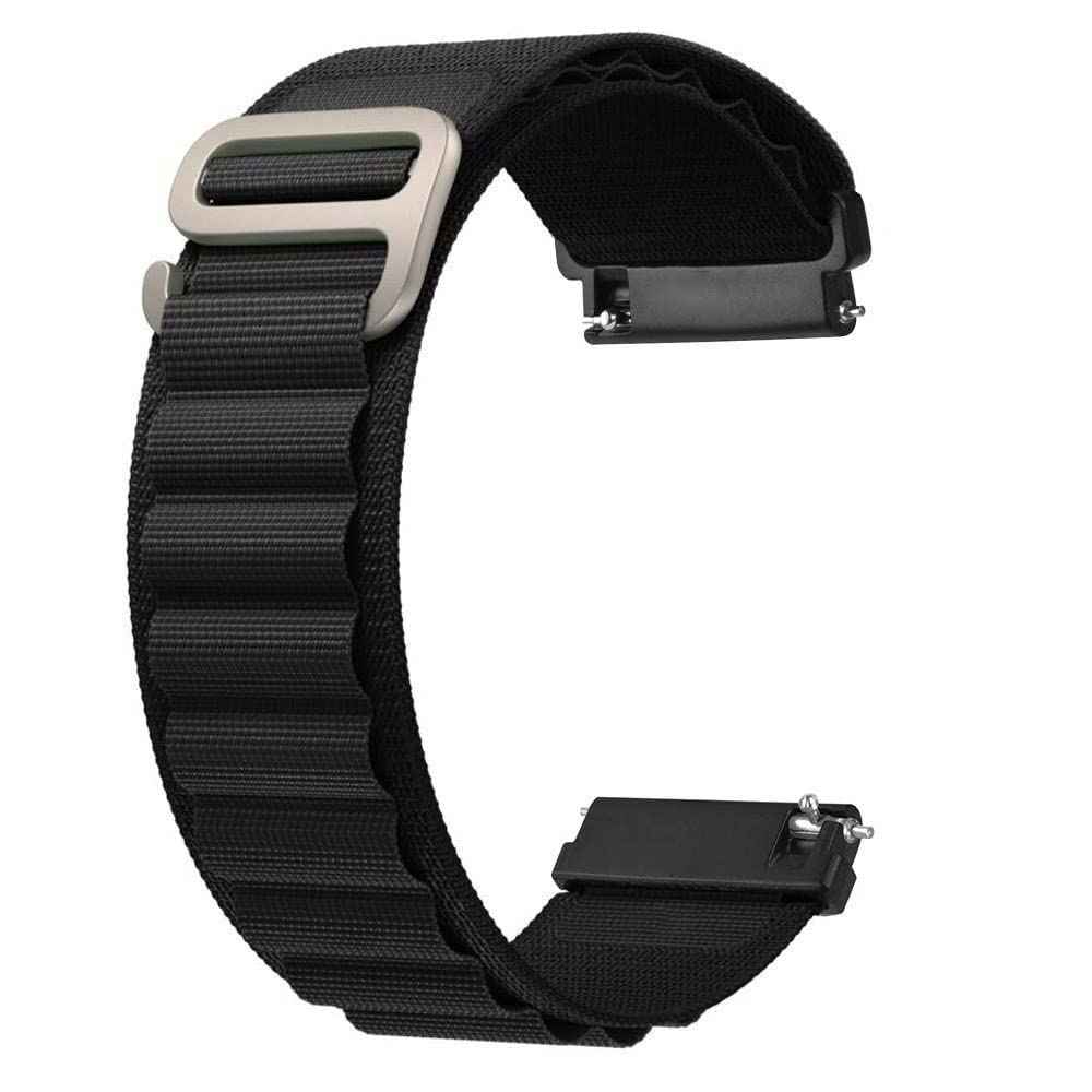 Alpine Loop Band Compatible with Samsung Galaxy Watch 6/5 40mm 44mm/Galaxy Watch 6 Classic 43mm&47mm/Galaxy Pro 5 45mm/Galaxy Watch 4 40mm 44mm, 20mm Textile Stretch Nylon Sport Strap