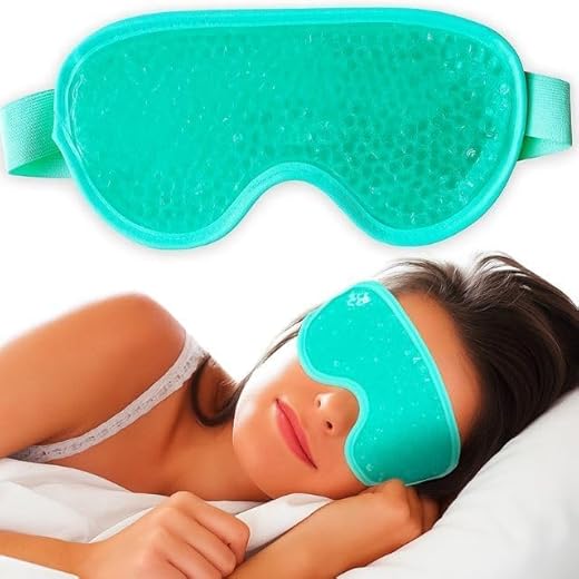 Vidaprime Antifaz Gel Frío y Calor para Ojos CANSADOS e HINCHADOS - Antifaz Frío para Ojos Máscara Gel Frío Cara ANTIOJERAS - Antifaz Ojos Secos con Máscara de Gel para Ojos REUTILIZABLE