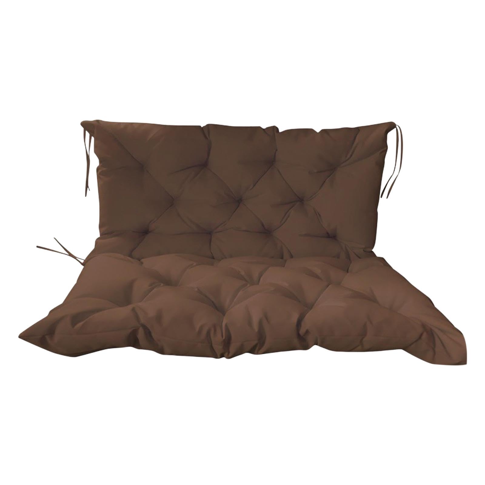 ATORSE® Swing Chair Cushion Hanging Basket Seat Cushion for Lounger Bench Patio Lawn Brown and M-image-3