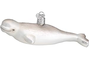 Enchanting Old World Christmas Beluga Whale Ornament