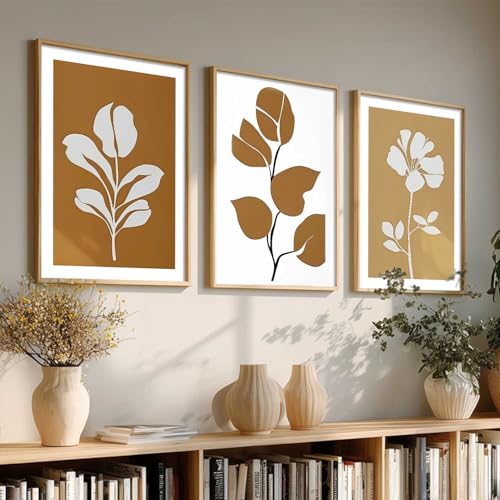 Image of kotart Boho Art Home Decoration Painting | Paintings With Frame For Living Room Bed Room Hotel Wall Decor Digital Reprint Set of 3 (19X25 inch)