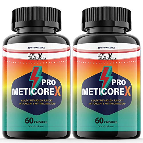 (2 Pack) Pro Meticore X Supplement Pills Advanced Reviews Metabolism Manticore Prime Extra Strength Medicore Pills - 120 Capsules