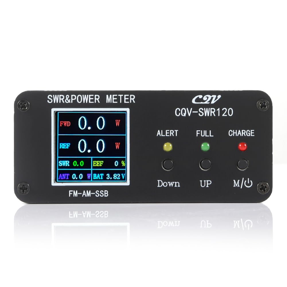 CQV-SWR120 120 W SWR e Stazionario Misuratore di Potenza Funzione di Allarme Stazionario Alta Schermo HD A Colori 240 X 240