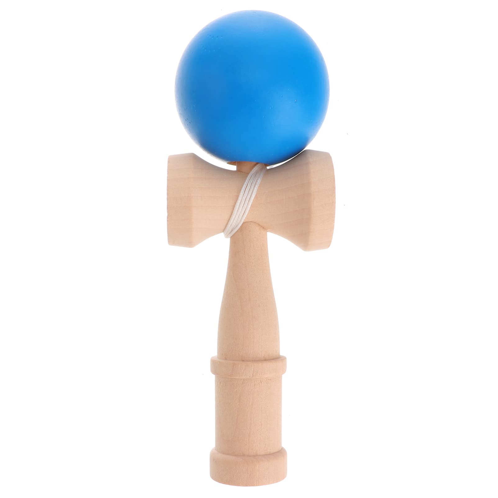 Sosoport Kids Sports Toys Kendama for Kids Teens, Catch Kendama Skills for Beginners, Wood/Sticky Paint Bright Blue/Throw and Catch Gift Bundle Kids Outdoor Playsets Wood Kendama Balls