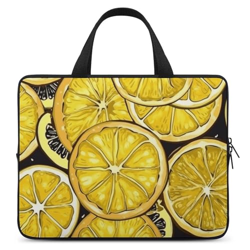 Housse 13 pouces antichoc imprimé citron protection totale