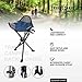 Travel Chair Slacker Tripod Chair for Camping, Lightweight Chair, Adjustable Carry Strap for Easy Transport | Oversized Duck Feet for Improved Stability | Perfect for Outdoor Adventures (Black)