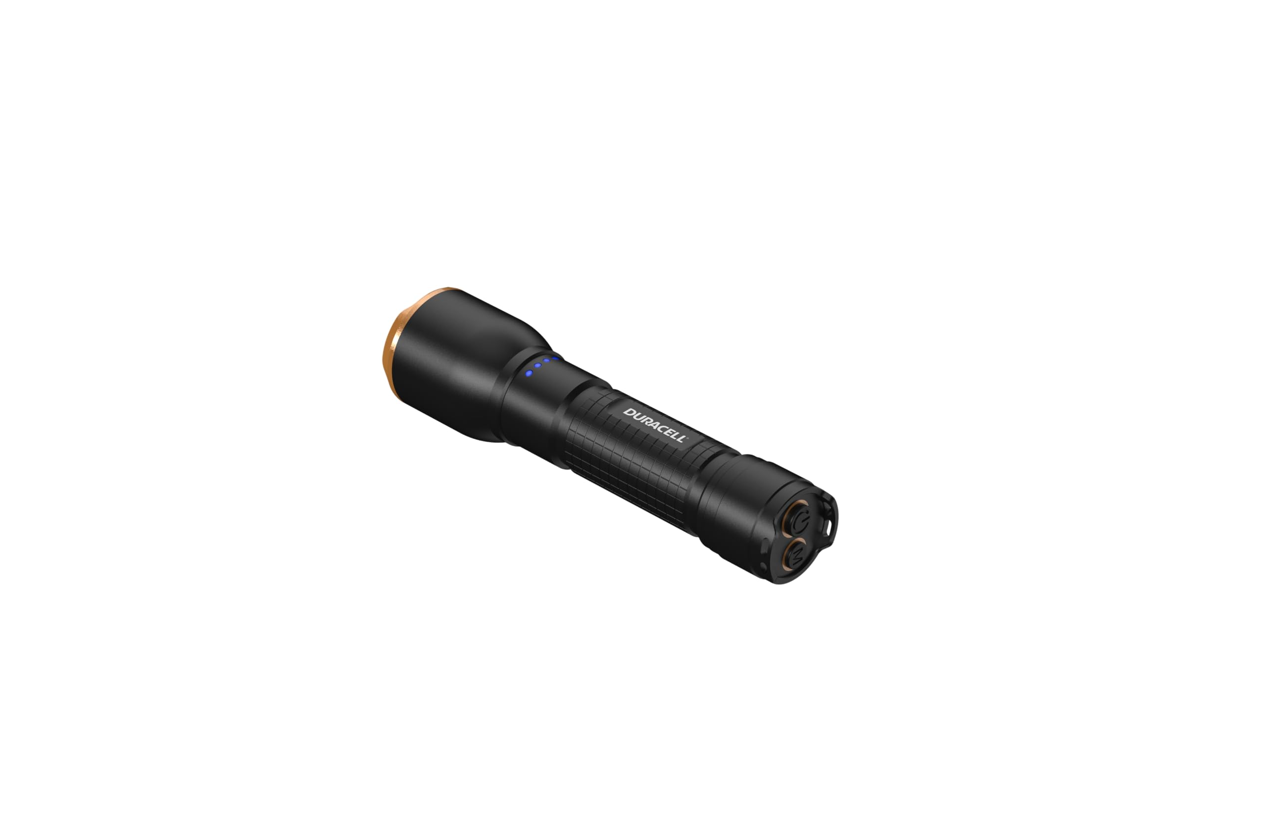 Duracell DF1500R Core Plus - Linterna LED (1500 lúmenes, focal, alcance de 150 m, recargable por USB-C, batería de ion de litio 18650, varios modos de luz, resistente a salpicaduras, carcasa de