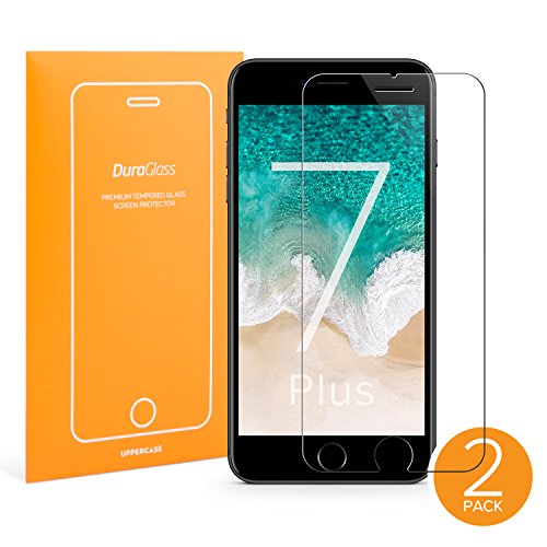 [2-Pack] UPPERCASE DuraGlass Premium Tempered Glass Screen Protector 2 Pack [ for iPhone 7 Plus、iPhone 6S Plus、iPhone 6 Plus、iPhone 8 Plus] (2 Pack)