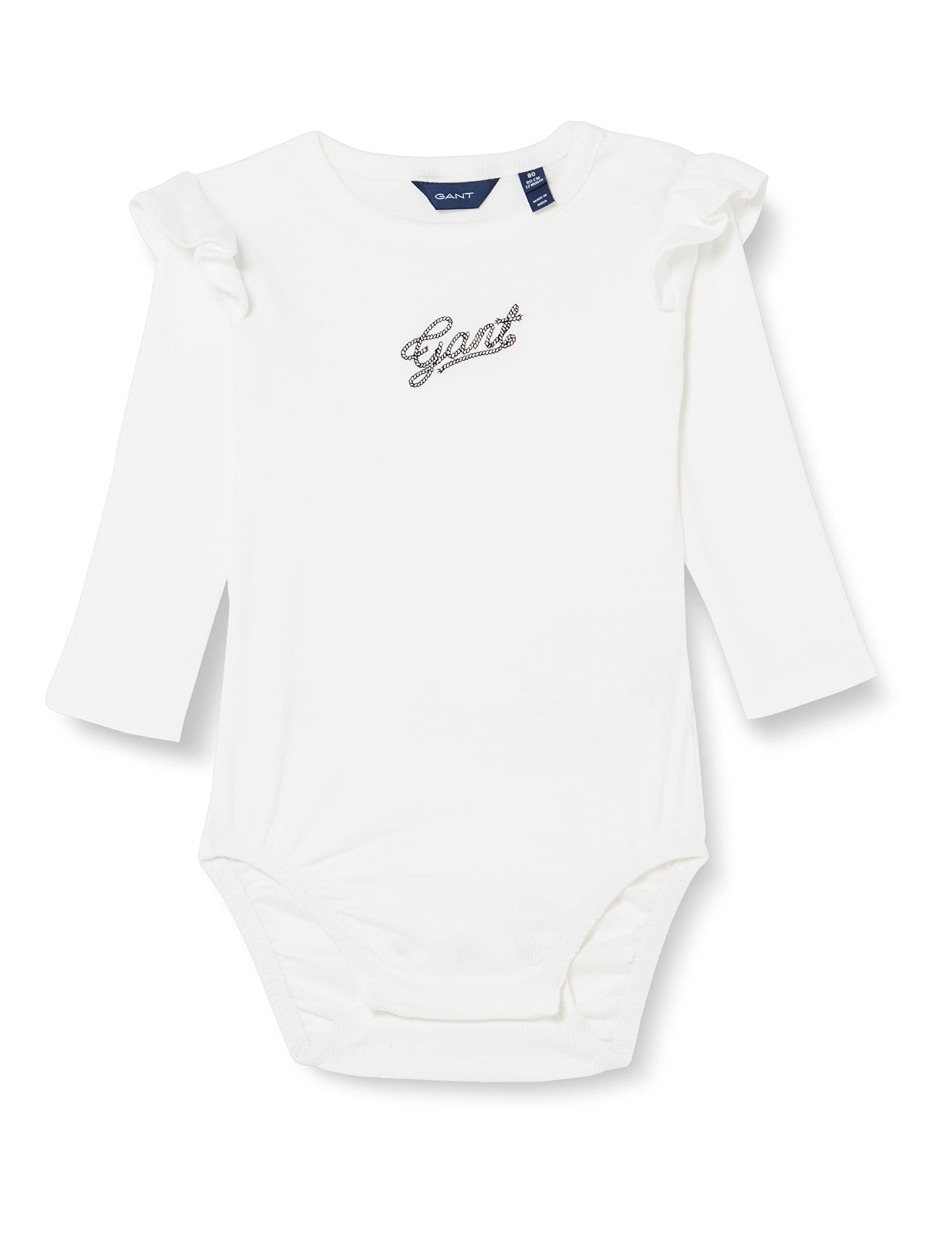 GANT Baby - Mädchen D1 Rope Script Ribbed Body T-Shirt