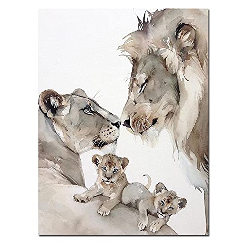 Arte de la pared de lona de animales lienzos artisticos premium 60x90cm