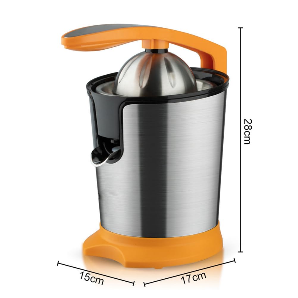 Exprimidor eléctrico de cítricos, 1300 W, máquina exprimidora de naranja comercial con extracción de baja velocidad, exprimido eficiente y piezas fáciles de limpiar para uso doméstico y restaurante