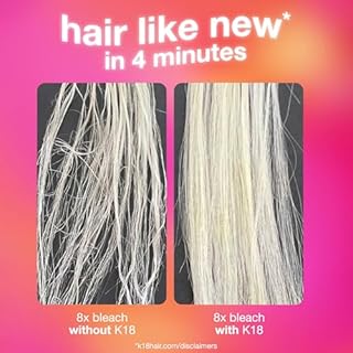 K18 Leave-In Molecular Repair Hair Mask, Patented, Lasting Repair For Dry, Frizzy, Damaged Hair, Reverse Damage In 4 Minutes From Bleach, Color, Chemical Services + Heat