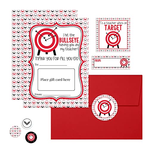 Kit support de carte cadeau Target enseignant pour emballage de fin d'année