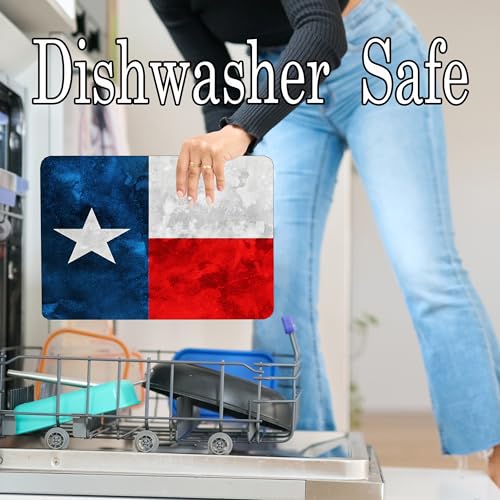 Tabla de Cortar de Vidrio Templado con Diseño de la Bandera de Texas, Rectangular, para Cocina, Regalo Decorativo, Estilo Rústico miniatura 6