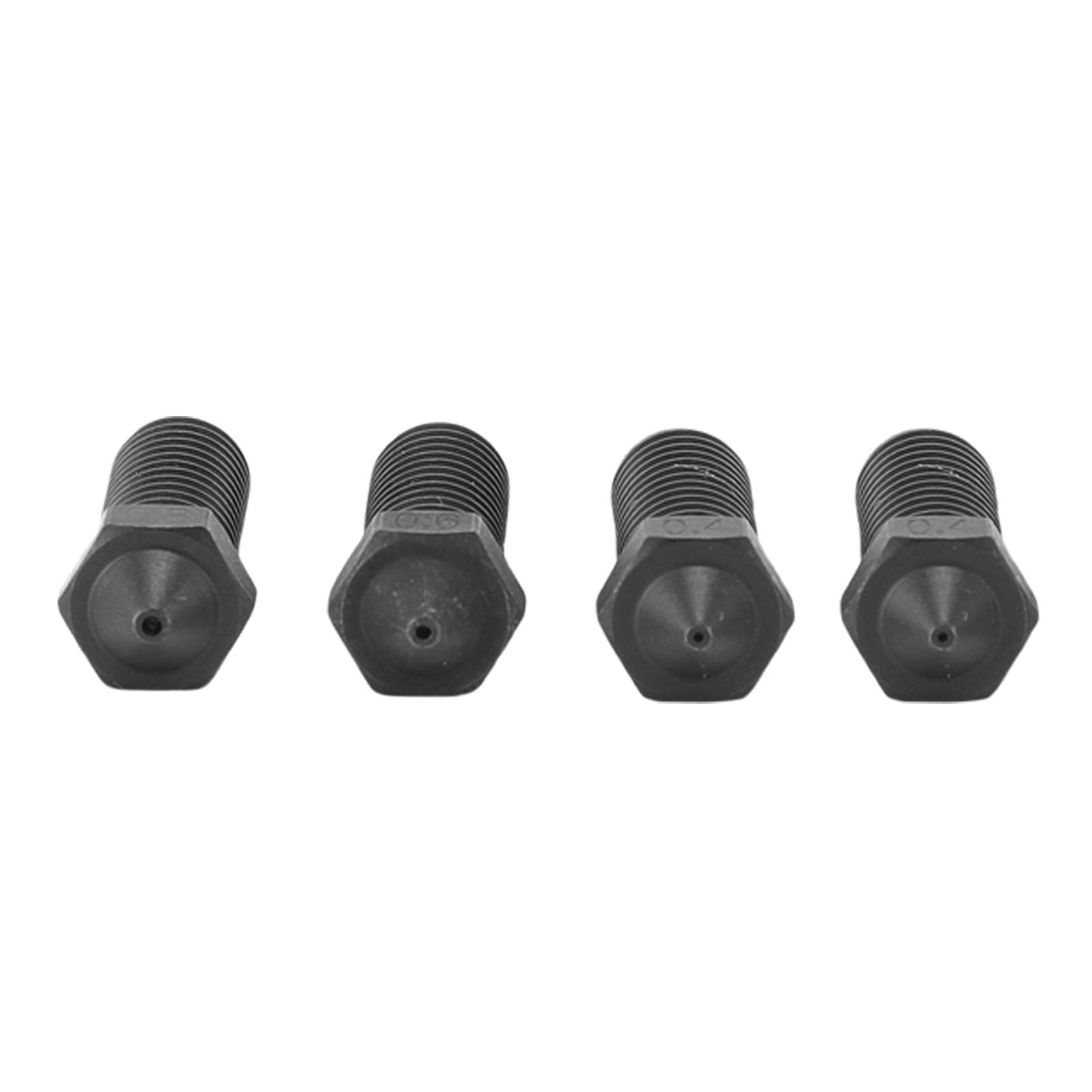 3D-Drucker-Düsen aus gehärtetem Stahl, Kamm-Set mit 0,2, 0,4, 0,6, 0,8 mm Düsen, passend für S1, Combo, ACE Pro, PLA, PETG, TPU, ABS, ASA, 320 ℃ Düsentemperatur