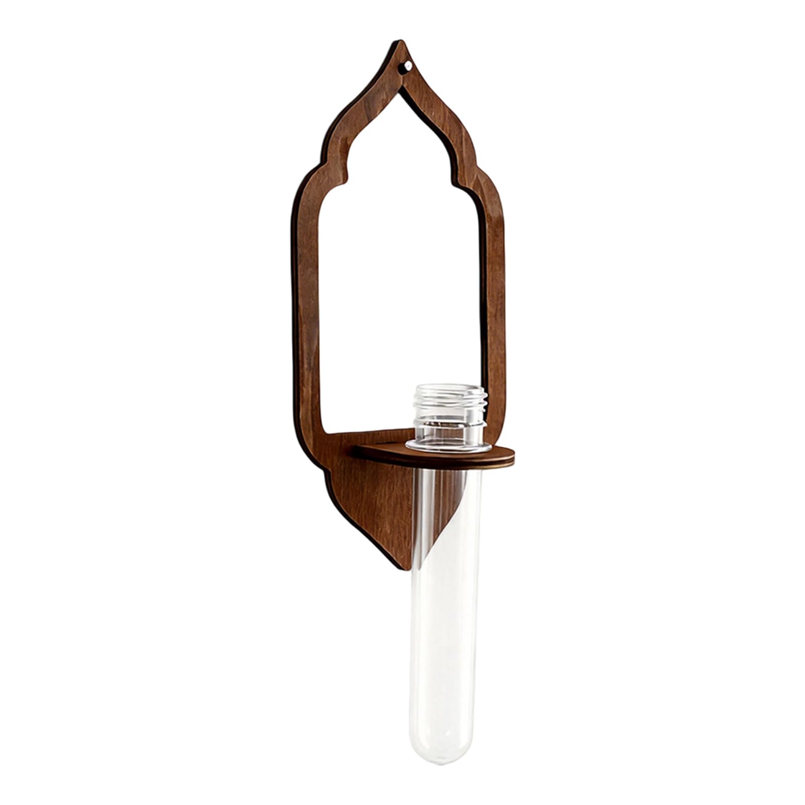 NVOQILIN Wall Planter Display Shelf Wooden Plant Propagation Station Holder with Vials for Home Decoration Indoor Tend Garden Stand