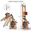SNODE-Foldable-Wood-Water-Rowing-Machine-with-APP-Rowing-Machine-Water-Resistance-for-Home-Use-with-LCD-Monitor-Water-Resistance-Wood-Indoor-Rower-Soft-Seat-Home-Fitness-Workout-Yellow SNODE Wood Water Rowing Machine for Home Use, Foldable Rower Machine, Imported Beech Wood, Rower Machine with Bluetooth and LCD Monitor, Soft Seat