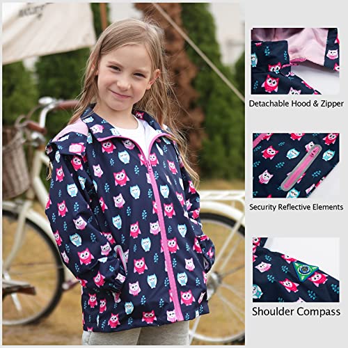 Image of Waterproof Kids Rain Jackets With Hood,Lightweight Toddler Raincoat For Boys Girls,Kids Clothes Windbreaker Jacket