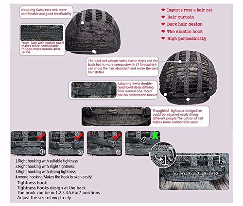 Jet Black Synthetic Afro Curly Hair Wigs for Black...