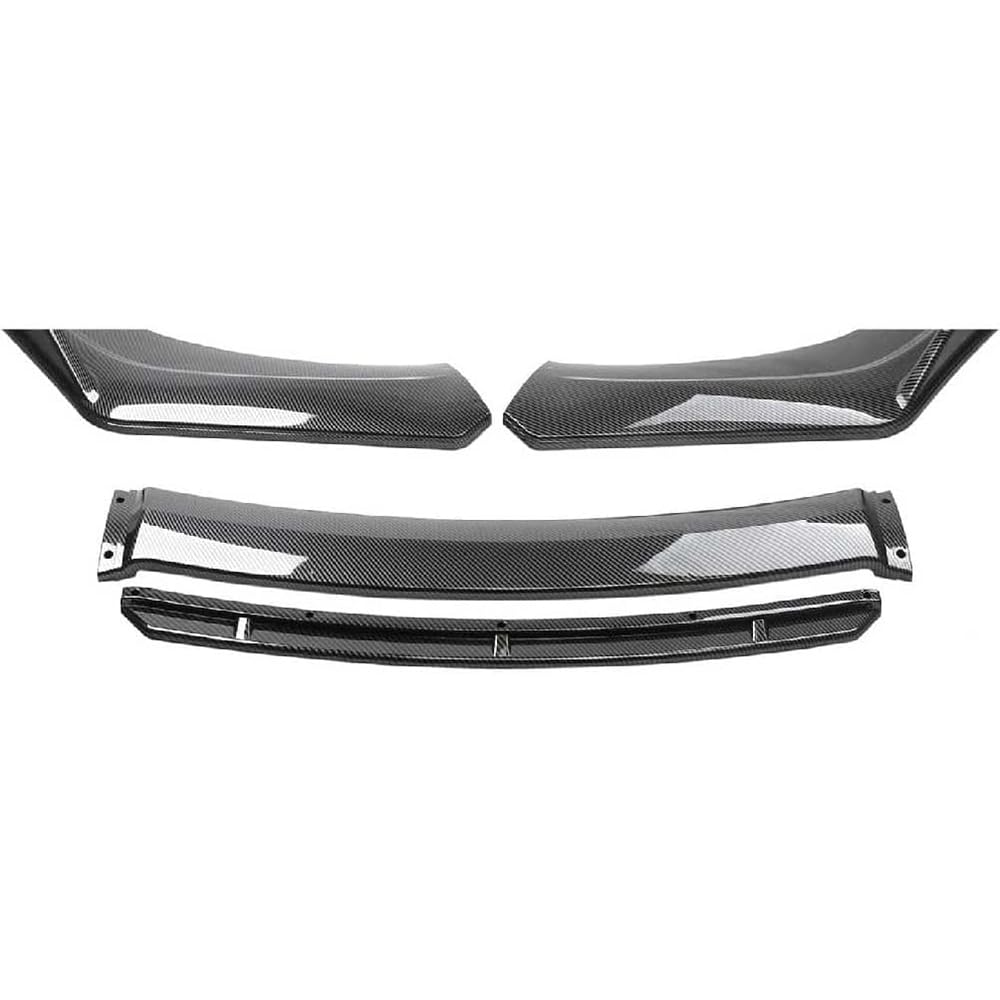 Auto Frontali Paraurti Spoiler per BMW X6 E71 2008-2014 Auto Paraurti Anteriore Splitter Labbro Inferiore,Protezione Decorativa Auto Mento Spoiler Trim,D/Carbon Fiber Black