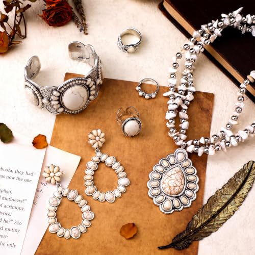 Image of Ecally Western Turquoise Jewelry Set for Women