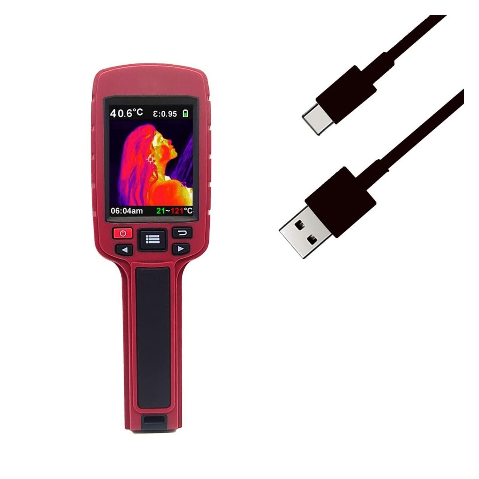 Cámara térmica -20 ℃ a 500 ℃ Cámara térmica infrarroja Cámara termográfica portátil Resolución LCD infrarroja Detección de Temperatura Industrial Diseño Compacto