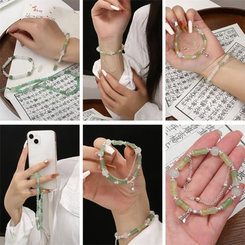 Pack of 100 6 x 12 mm Bamboo Shaped Glass Beads, Tube Beads - Image 4