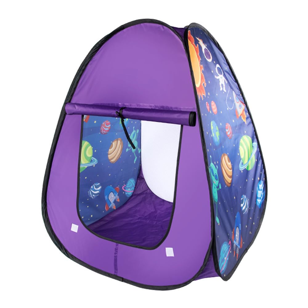 JOAASU Pop Up Play Tent, Kids Play Tent, 2735 in, Foldable Kids Play Tents, KidTent with Storage Bag, Pop Up Tents Indoor or Outdoor, Gift for Boys, Girls, Toddlers (Starry sky)
