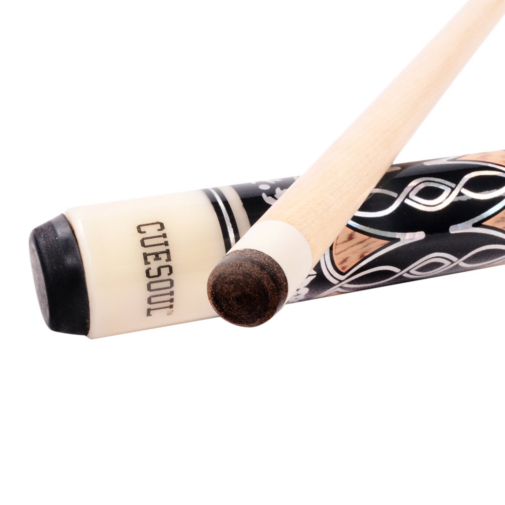 CUESOUL 57 Pulgadas Taco de Billar con 13mm Consejos Cue (CSPC027)