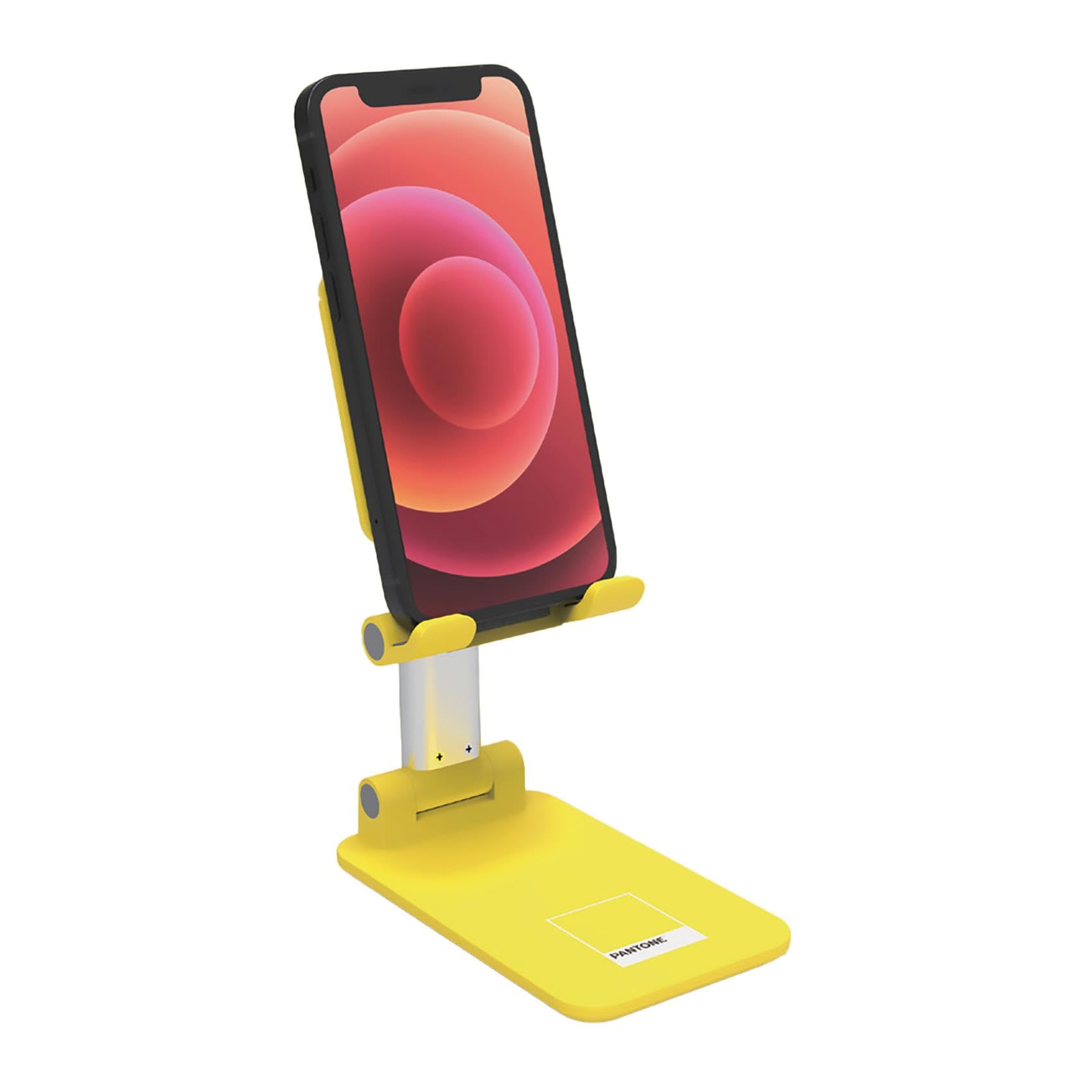 Celly, Desk Holder, Supporto Cellulare Fino a 7, Struttura Richiudibile, Porta Cellulare con Regolazione Inclinazione, Compatibilità Universale, Colore Rosso