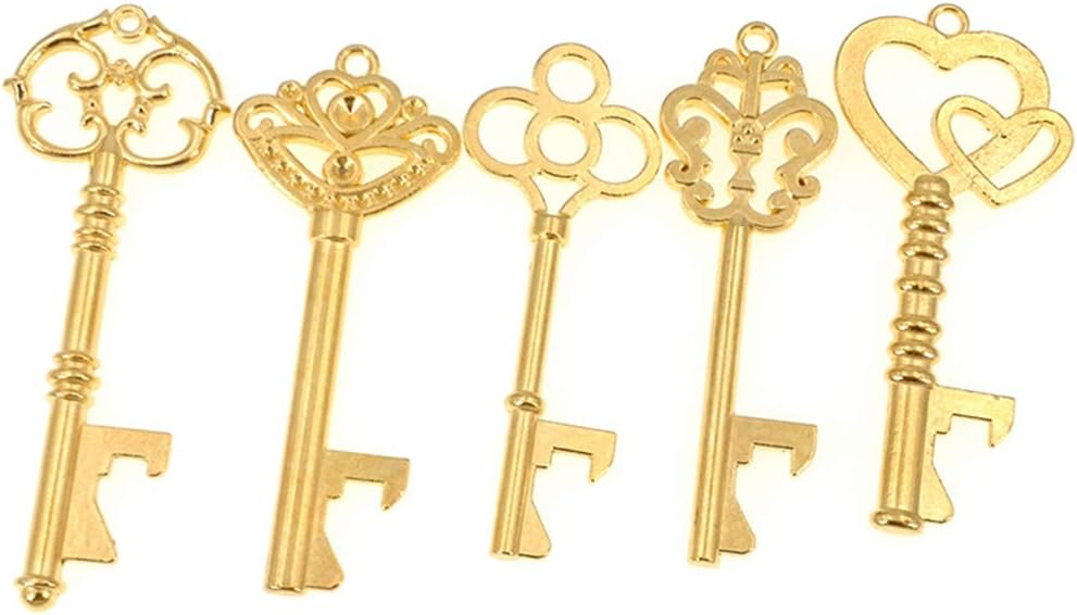 Nеw Prоduсt 50pcs Skeleton Key Bottle Opener Wedding Party Favor Souvenir Gift with Escort Tag and Jute Rope (Gold Tone,5 styles) ❤ Crаzу Dеаlѕ 50pcs Skeleton Key Bottle Opener Wedding Party Favor Souvenir Gift with Escort Tag and Jute Rope (Gold Tone,5 styles)