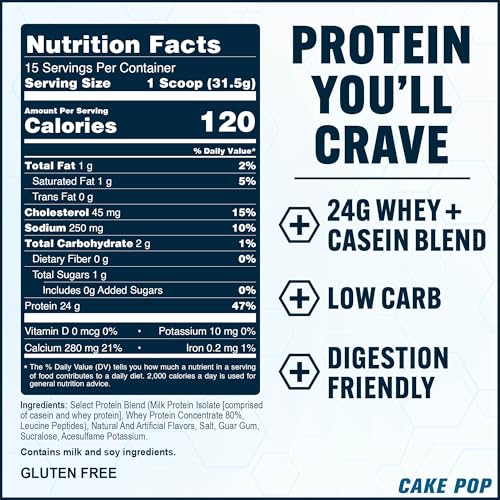 Image of PEScience Select Protein Powder, Whey & Casein, Cake Pop, 15 Servings