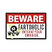 Past Time Signs PTS475 Beware Fartoholic Metal Sign