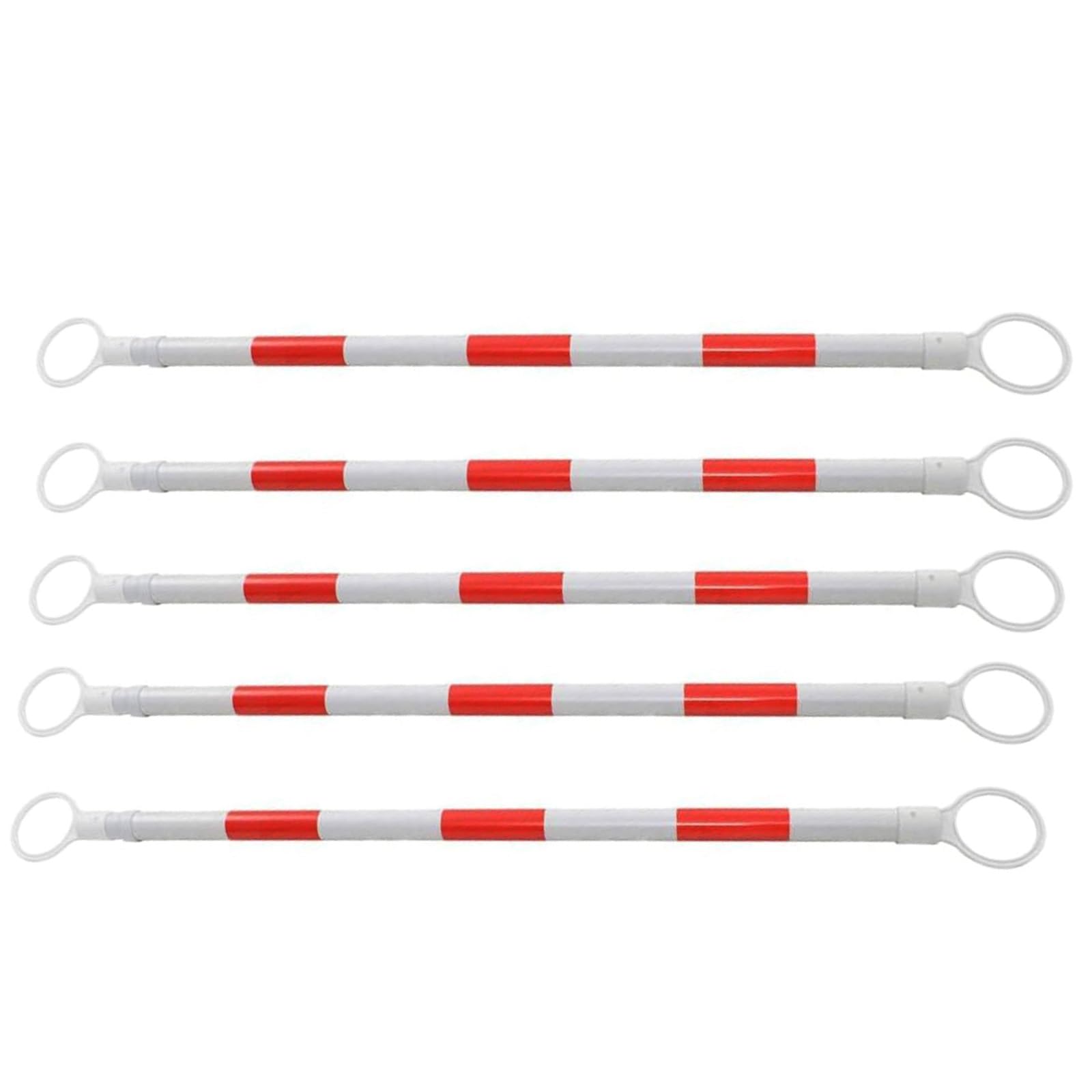 WOTZOV 5-Pack Traffic Cone Connectors Bar - 1.2-2.2M Retractable & Reflective, Ideal For Plastic Parking Cones, Foldable Safety Barrier For Kids' Play Areas