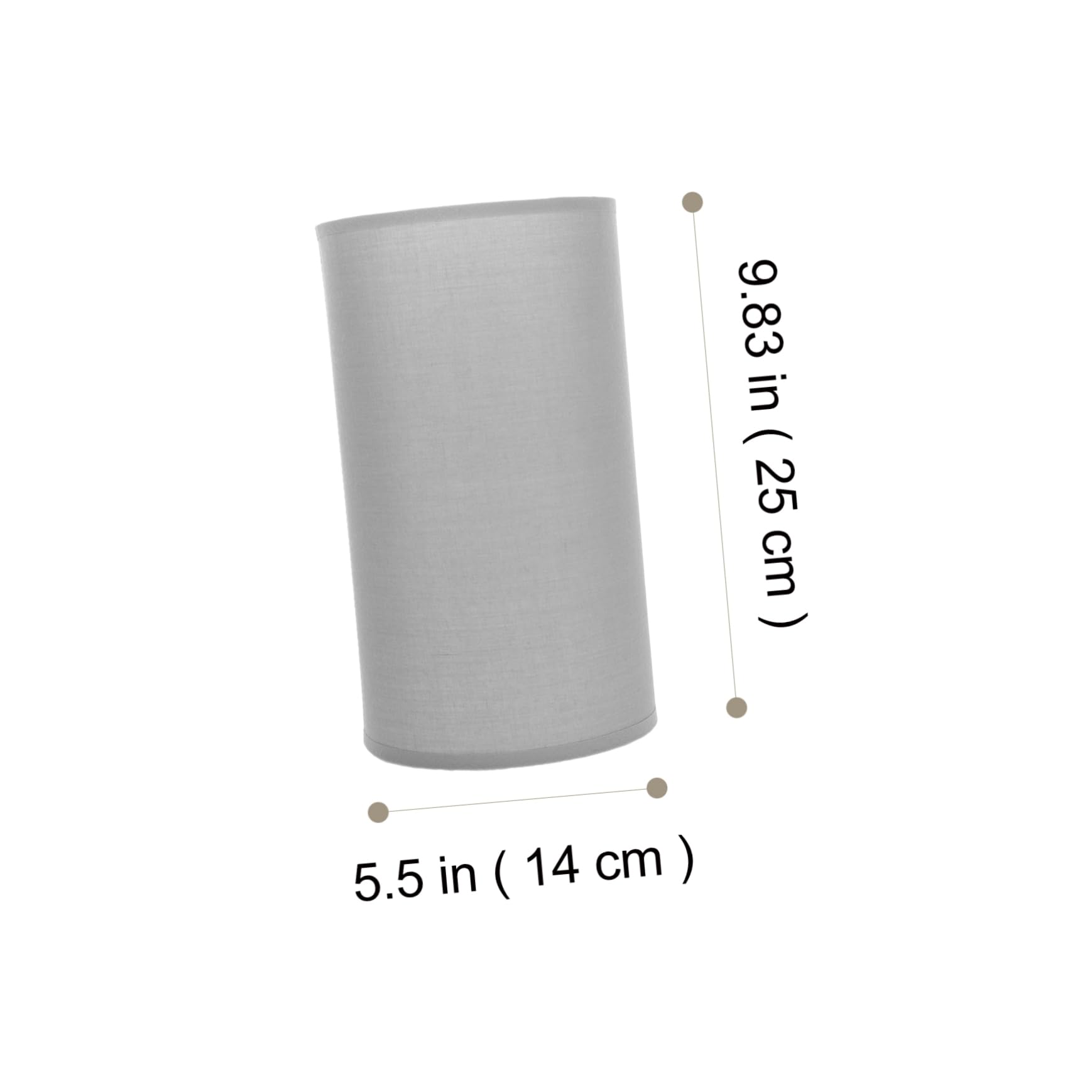Pantallas de Lámpara Cilíndricas de Tela, Pack de 2 para Mesa
