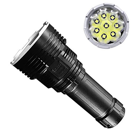 DX80 LED Lampe De Poche Rechargeable Crie XHP70 32000 Lumens Torche 806 Mètres Puissante Lampe De Poche À La Recherche