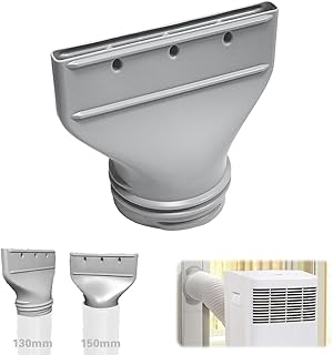 Klimaanlage Abluftschlauch Adapter Flach, Abluftschlauch Klimagerät Adapter 130mm/150mm für Fenster, Zubehör für Mobile Klimaanlage, Abzug, Trockner, Auto