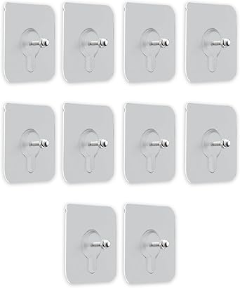 Amazon.com : DOMMIA 10Pcs Adhesive Strong Sticky Screws, No-Trace ...