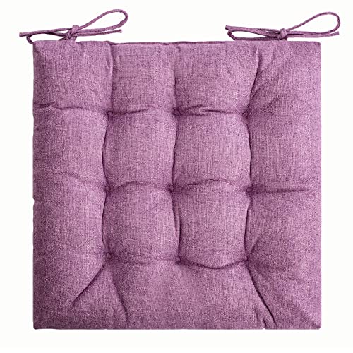 Square Moon 4 Pack Chair Cushions, Seat Cushions, Chair Pads, Chair Mat For Indoor, Outdoor Dining Chairs, Kitchen Chairs, Dining Room Chairs (16" × 16" × 4 Pack, Lavender) #TOP1