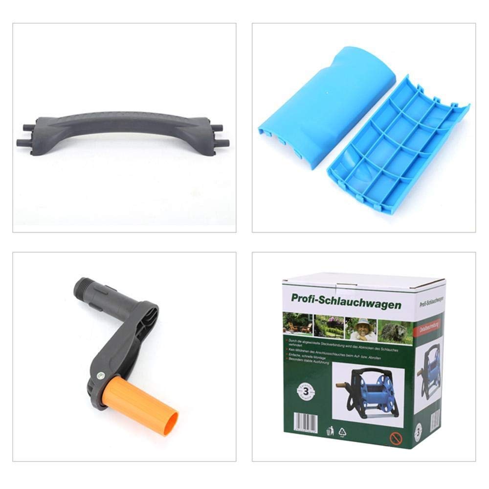 Supporto portatile per avvolgitubo da giardino per tubo dell'acqua per tubo da 1 2 pollici Staffa di supporto per carrello da 20 m per soluzioni di irrigazione e irrigazione efficienti