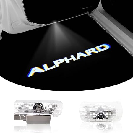 Amazon アルファード車用ドアランプ カーテシランプ ドアウェルカムライト カーテシライト Ledロゴ投影 系 30系 シリーズ カーテシ 交換タイプパーツ 2個セット For Alphard カーテシーランプ 車 バイク