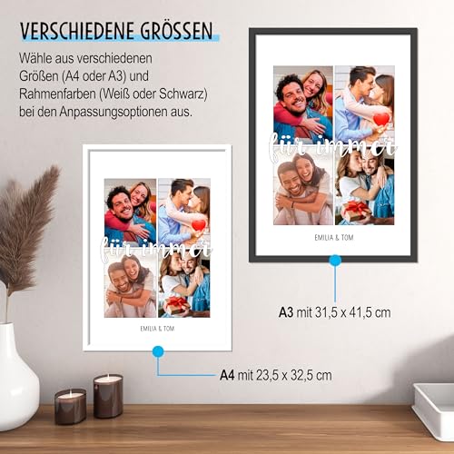 OWLBOOK® Personalisierte Geschenke für Frauen Männer Valentinstags Geschenke für Ihn Sie Fotogeschenke mit eigenem Foto Partner Geschenke… – Ansicht 4