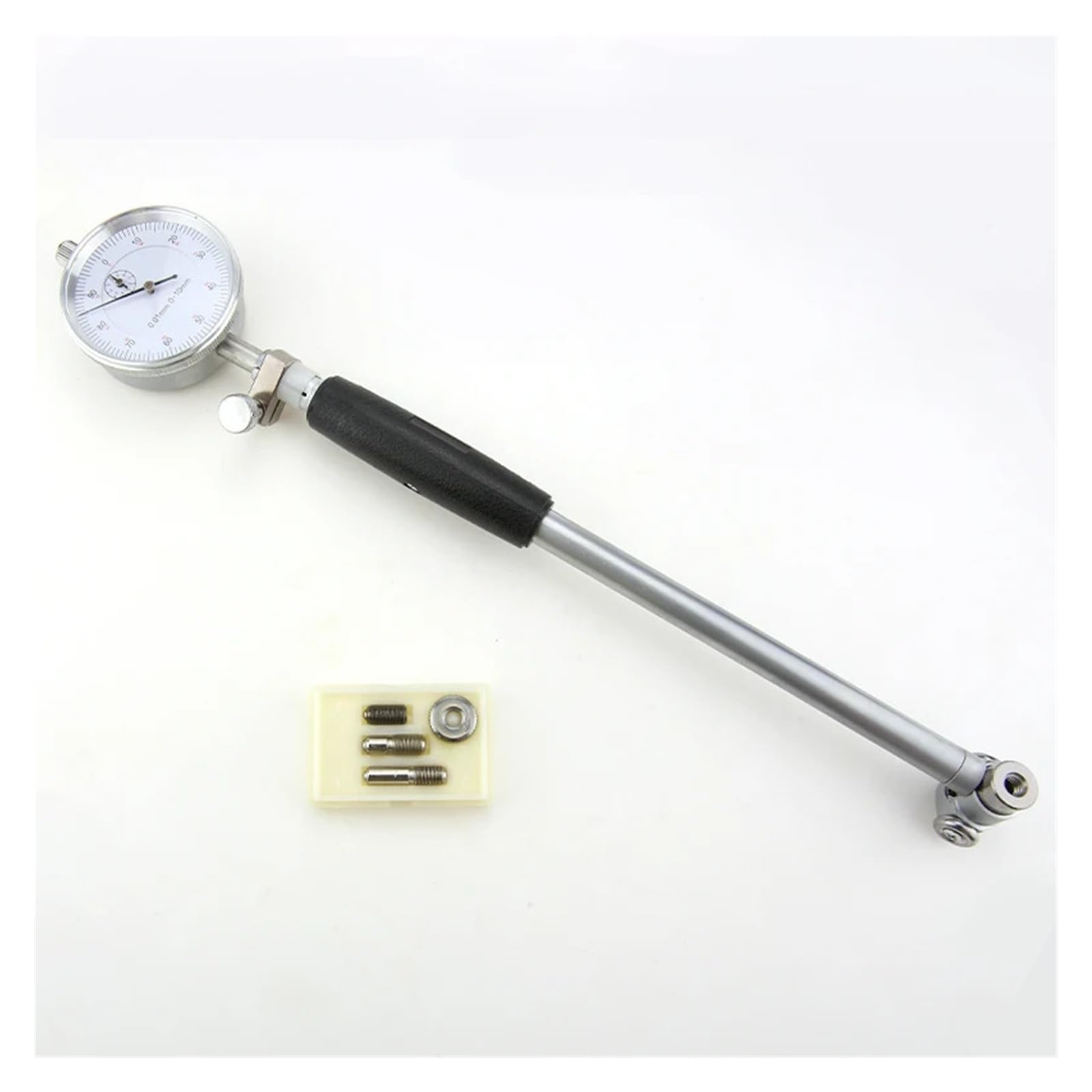 Dial Bore Gauge Inner Diameter Measuring Rod Micrometer Tool Hole Indicator Set 15-35-50-160mm(18-35mm Black Dial)