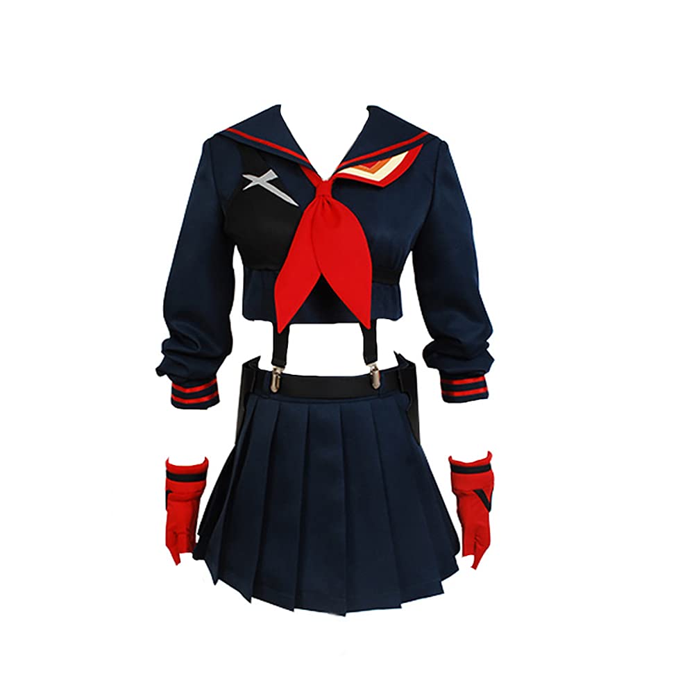 sujinxiuKill la Kill Cosplay Matoi Kamui Senketsu Costume Full Set Battlesuit Ryuko Matoi Outfits Halloween Uniform for Womens
