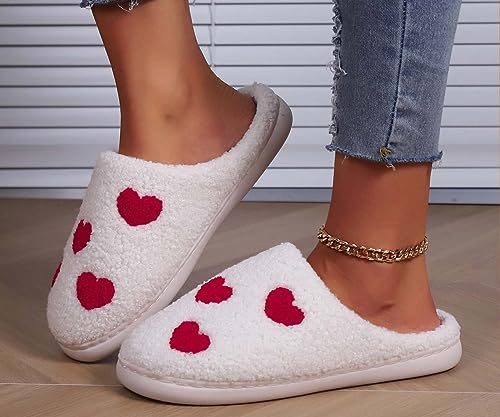 Image of Comfy House Slippers For Women Men, Ladies Fuzzy Bedroom Slippers,indoor Outdoor Memory Foam Shoes