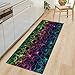 Produktbild OPLJ Küchenteppich Wohnzimmer Flur Bodenteppich Home Anti-Rutsch-Eingang Fußmatte 3D Blumen Muster Dekorationen Fußmatte A1 50x80cm