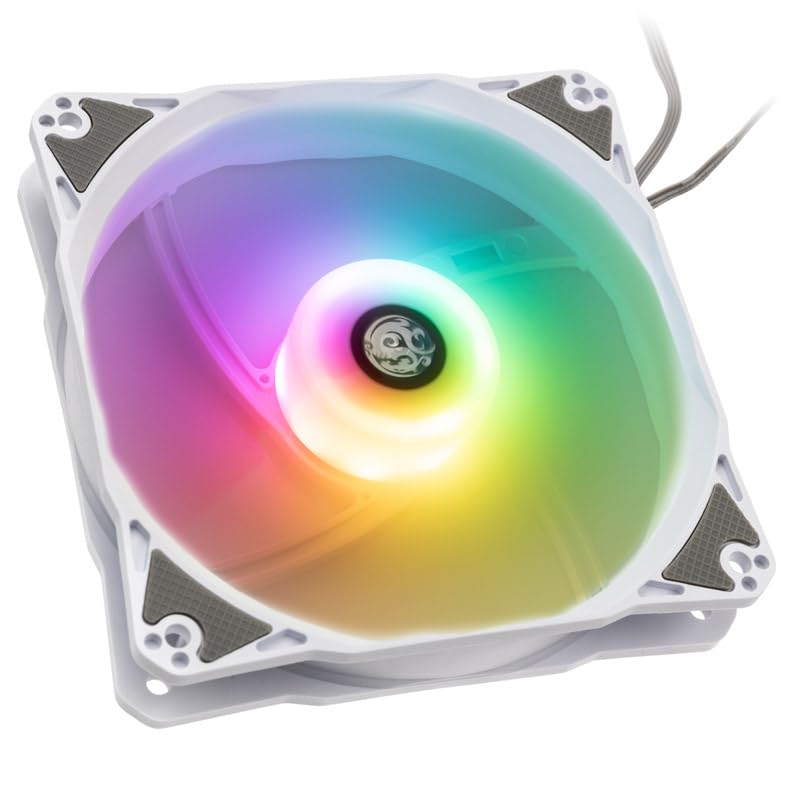 BitsPower Notos 120mm ARGB LĂĽfter - weiĂź